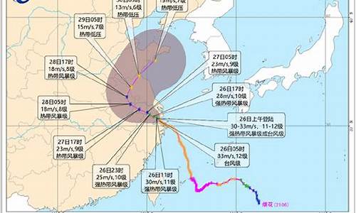 2021台风烟花最新路径图_2021台风